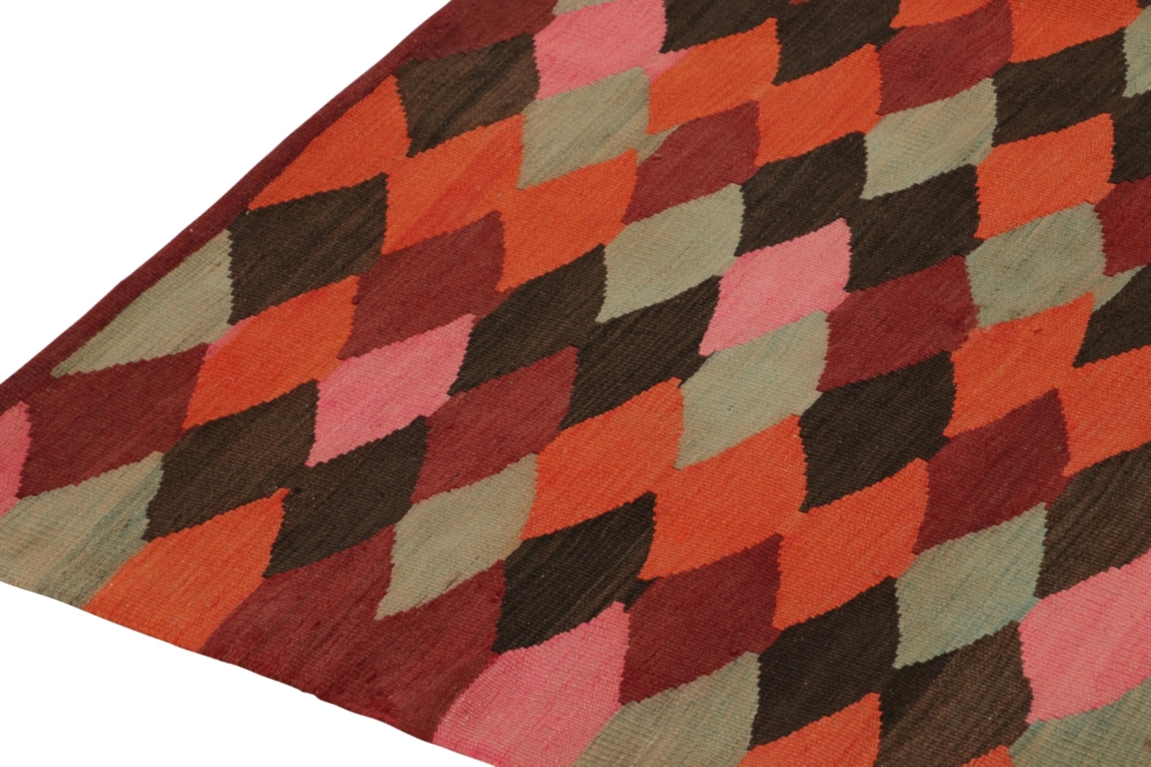 Vintage Karadagh Persische Kilim in Polychromatic Geometrische Muster von Rug & Kilim (Stammeskunst) im Angebot