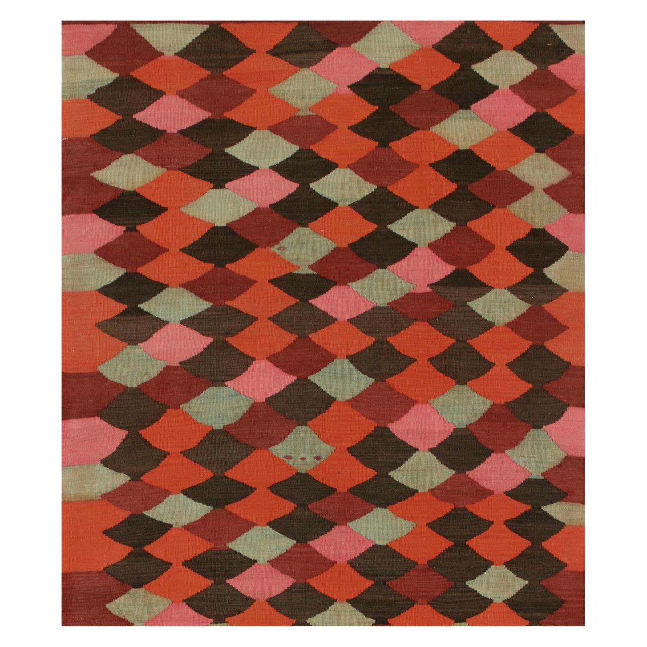 Vintage Karadagh Persische Kilim in Polychromatic Geometrische Muster von Rug
Kilim