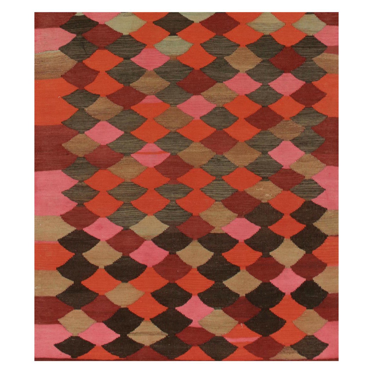 Vintage Karadagh Persische Kilim in Polychromatic Geometrische Muster von Rug
Kilim