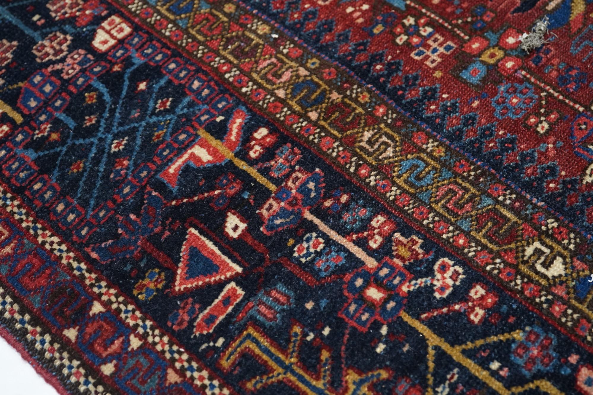 Mid-20th Century Vintage Karajeh Runner 4'11'' x 13'0