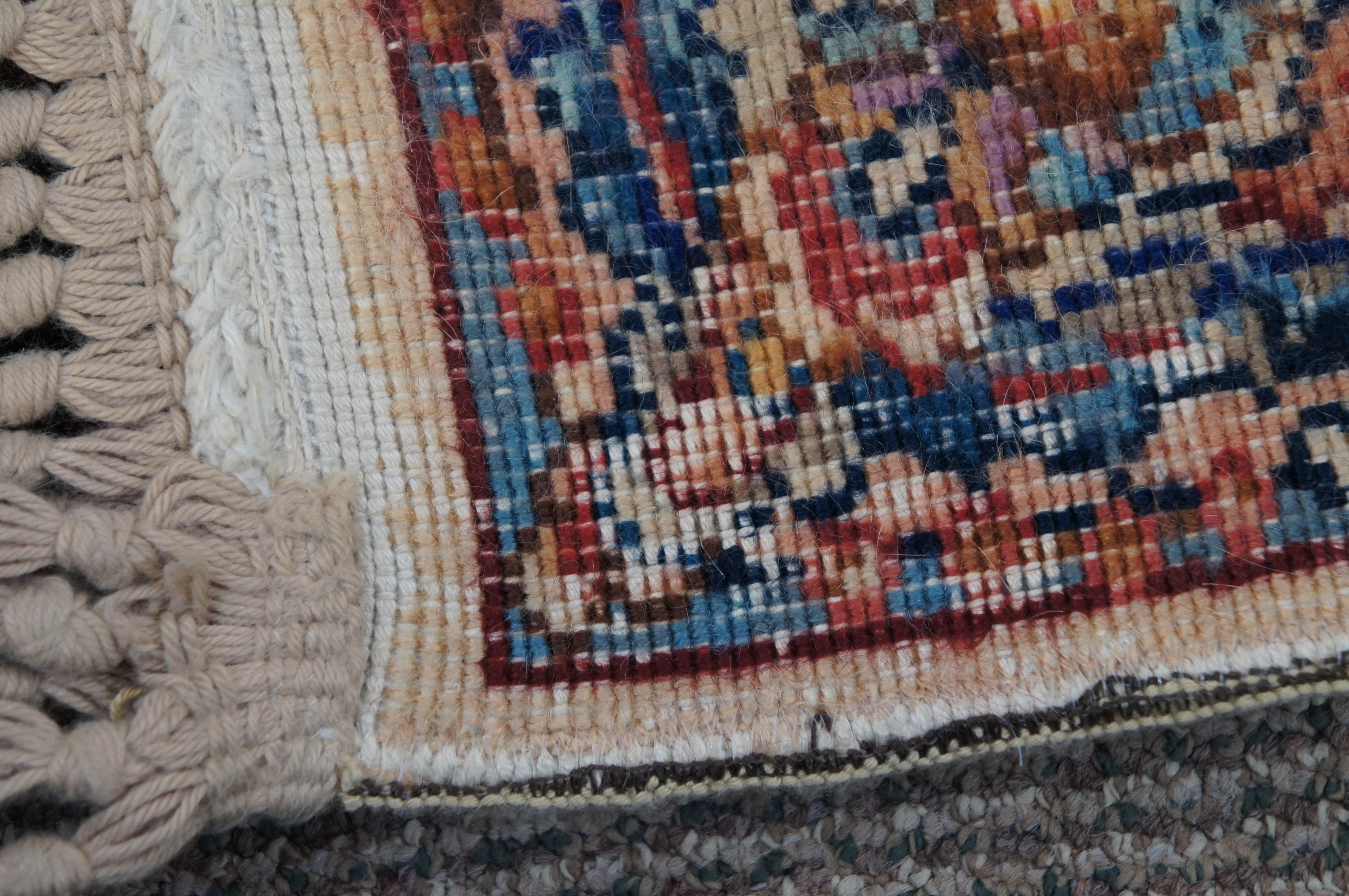 Vintage Karastan Kirman 732 Floral All Over Wool Area Rug Carpet Mat 2' x 4' 6