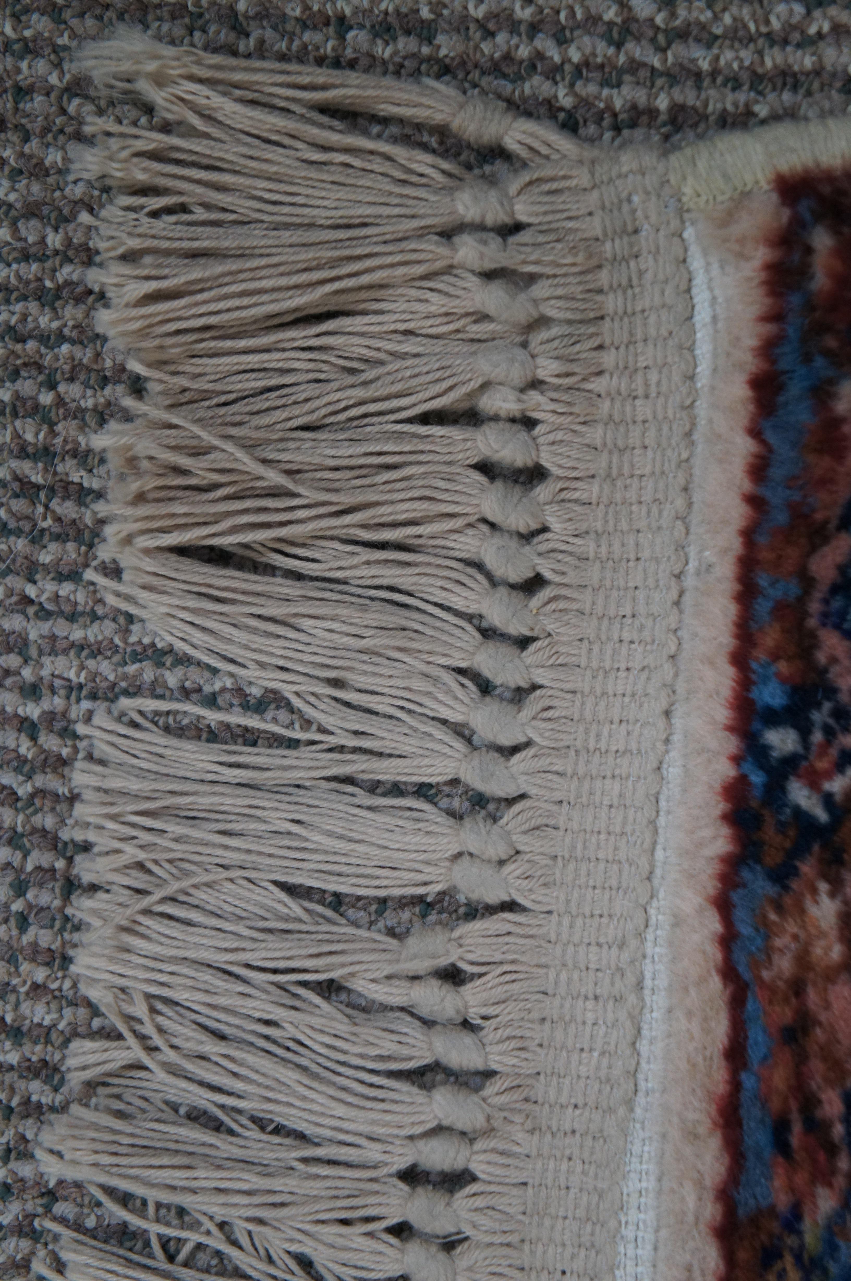 Vintage Karastan Kirman 732 Floral All Over Wool Area Rug Carpet Mat 2' x 4' 1