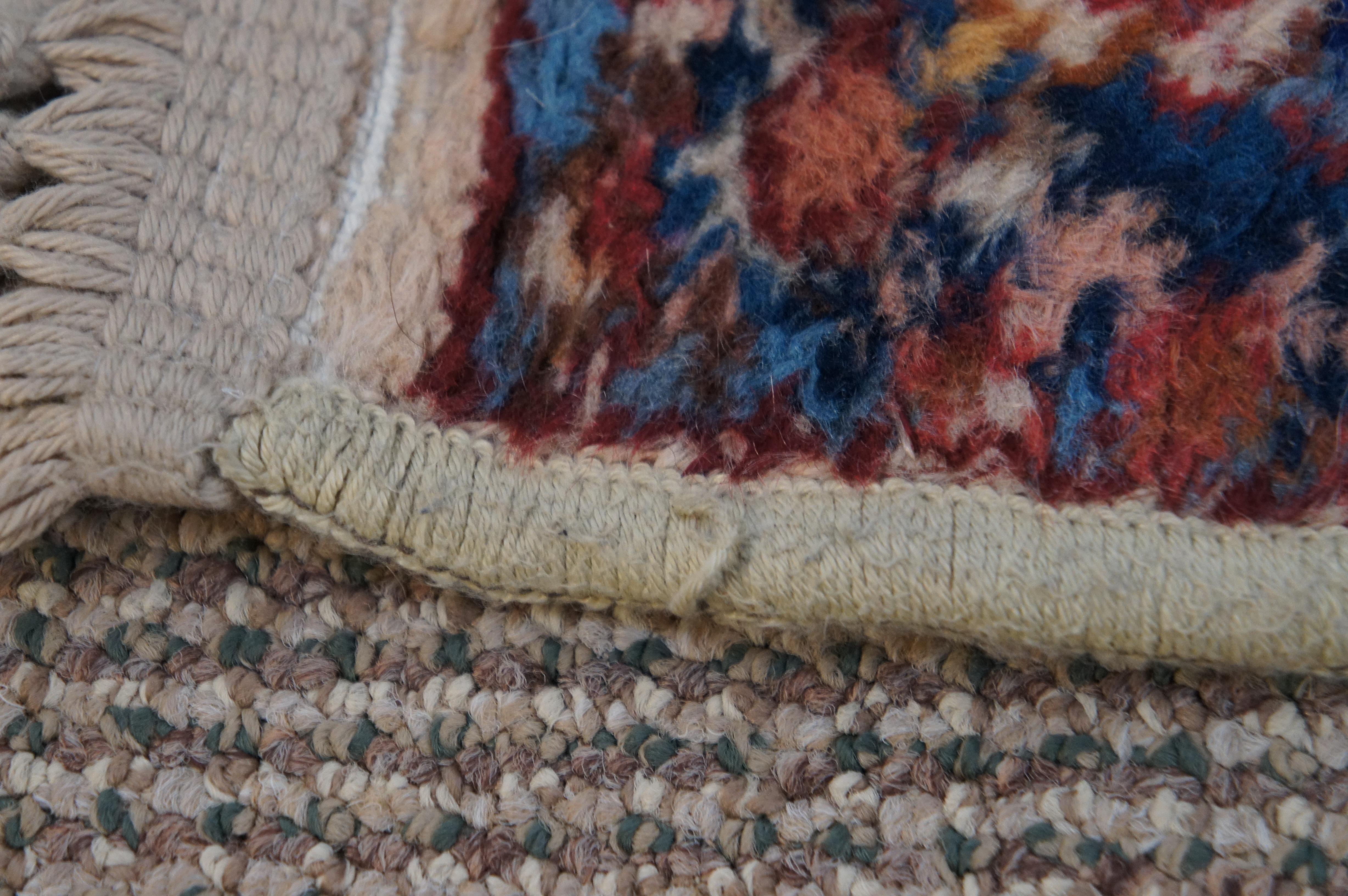 Vintage Karastan Kirman 732 Floral All Over Wool Area Rug Carpet Mat 2' x 4' 4
