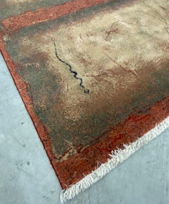 Vintage Karastan "Lascaux - Paleolithic Cave Drawing" Wool Rug, circa 1980s