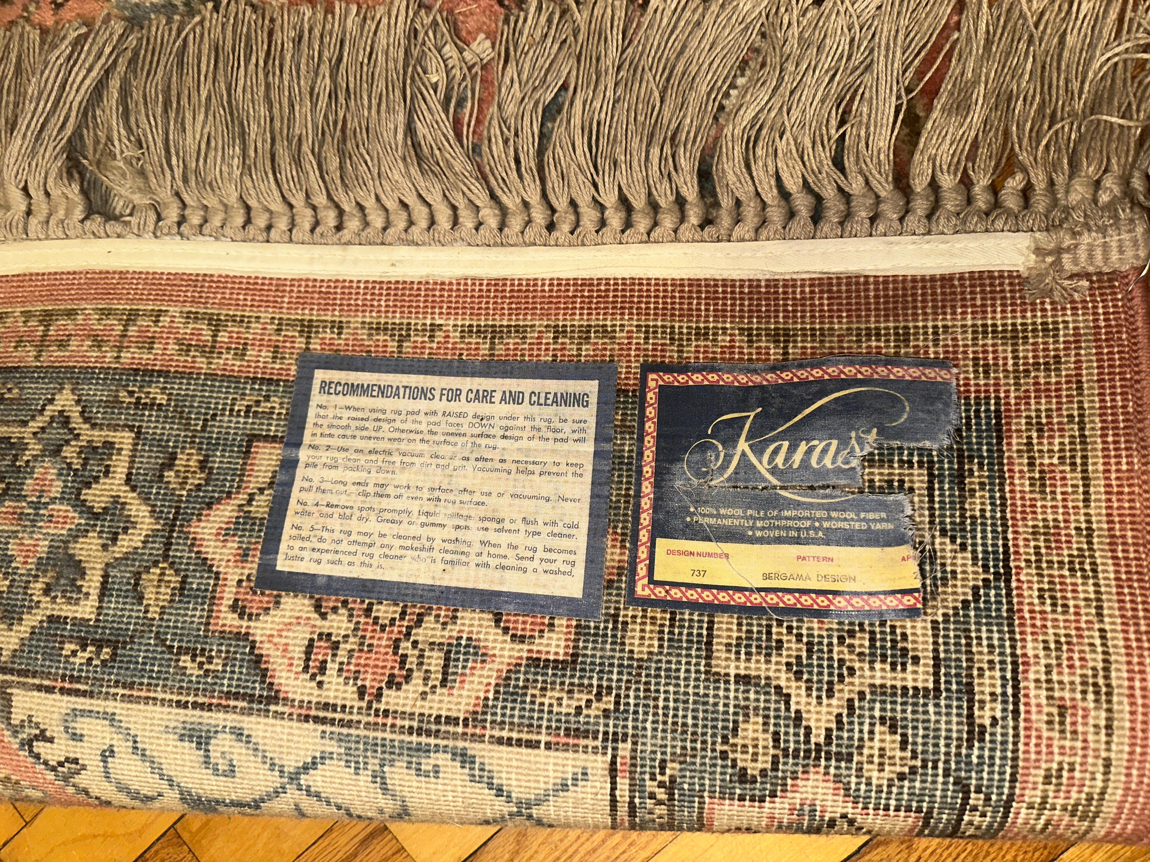 Vintage Karastan Rug - Bergamo Design -SIZE  32
