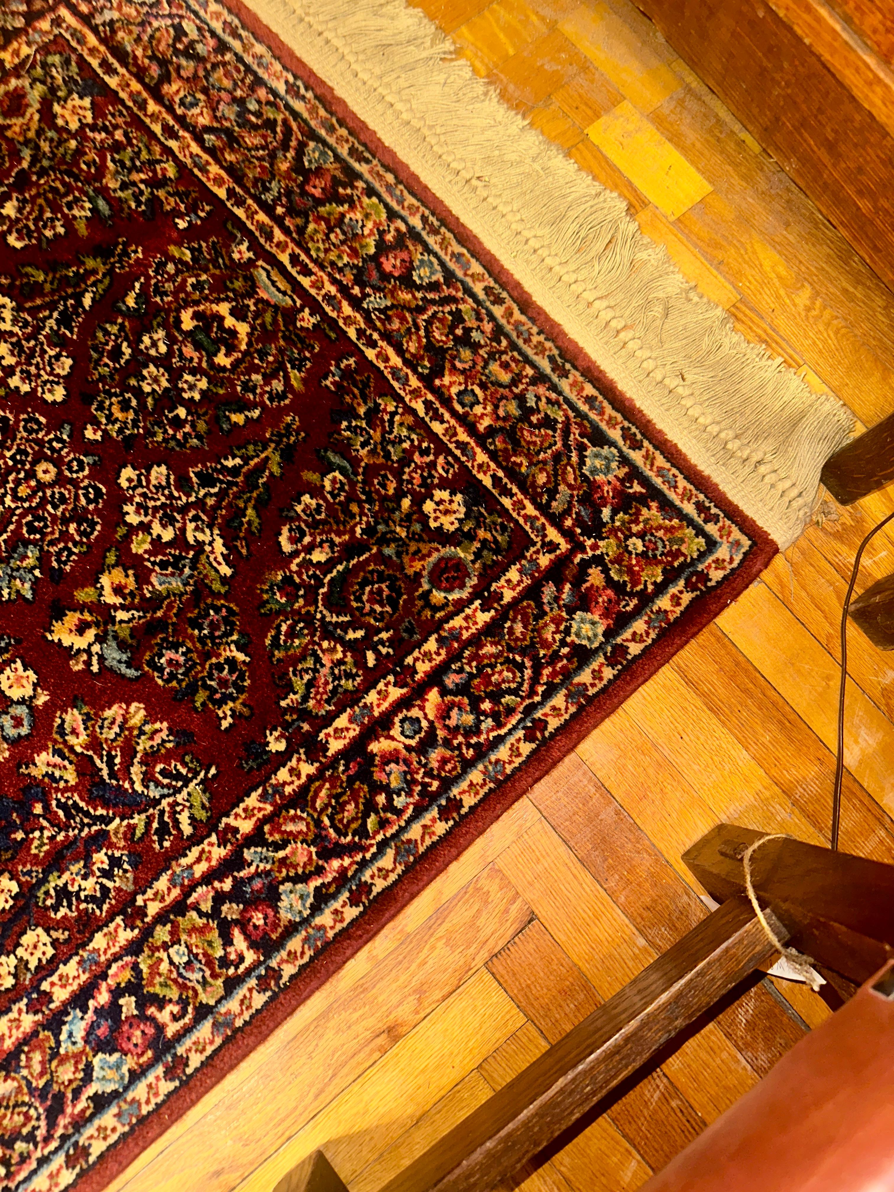 Vintage Karastan Rug - Red Sarough Design -  SIZE  34 in  by  60
