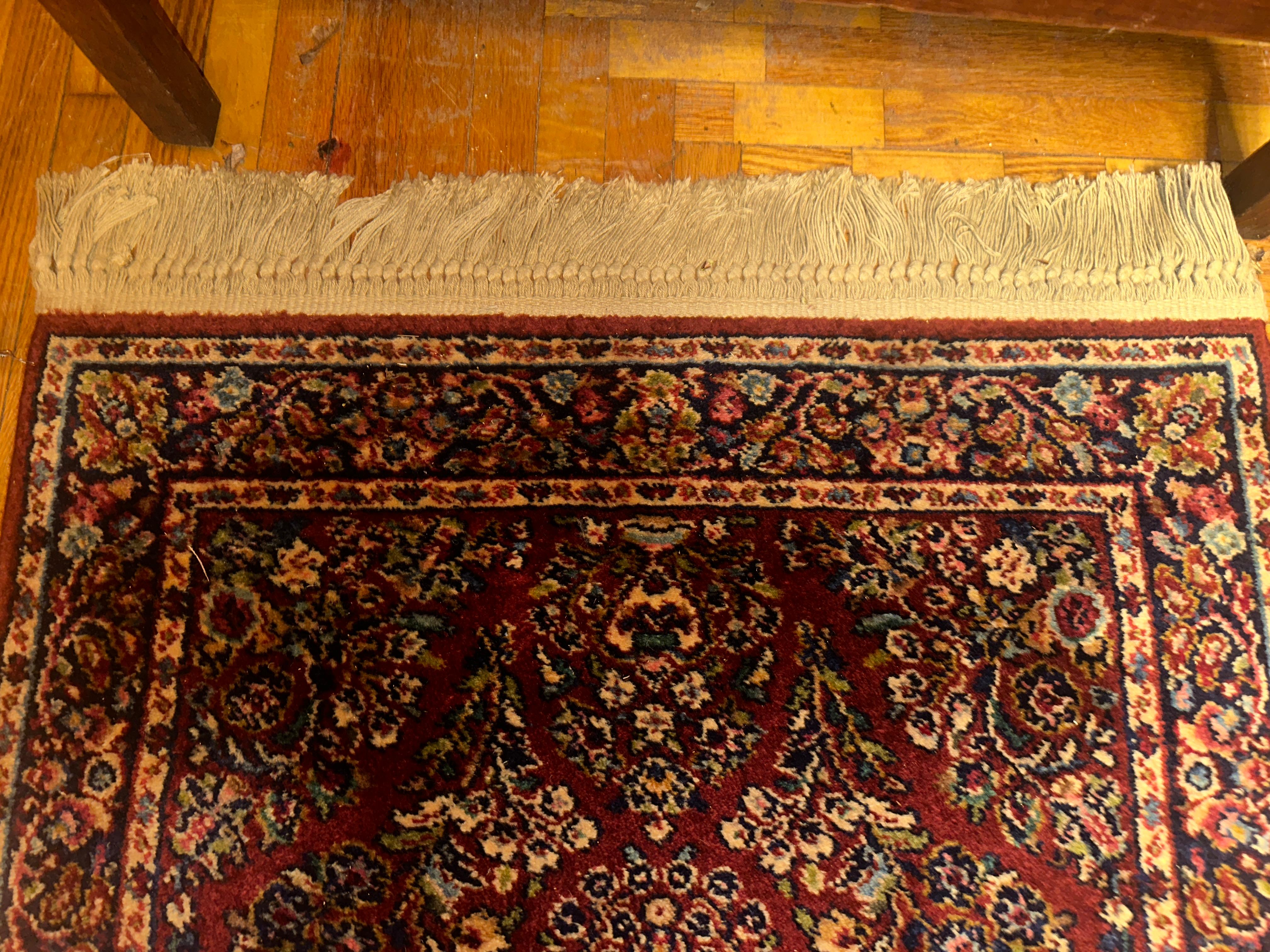 Vintage Karastan Rug - Red Sarough Design -  SIZE  34 in  by  60