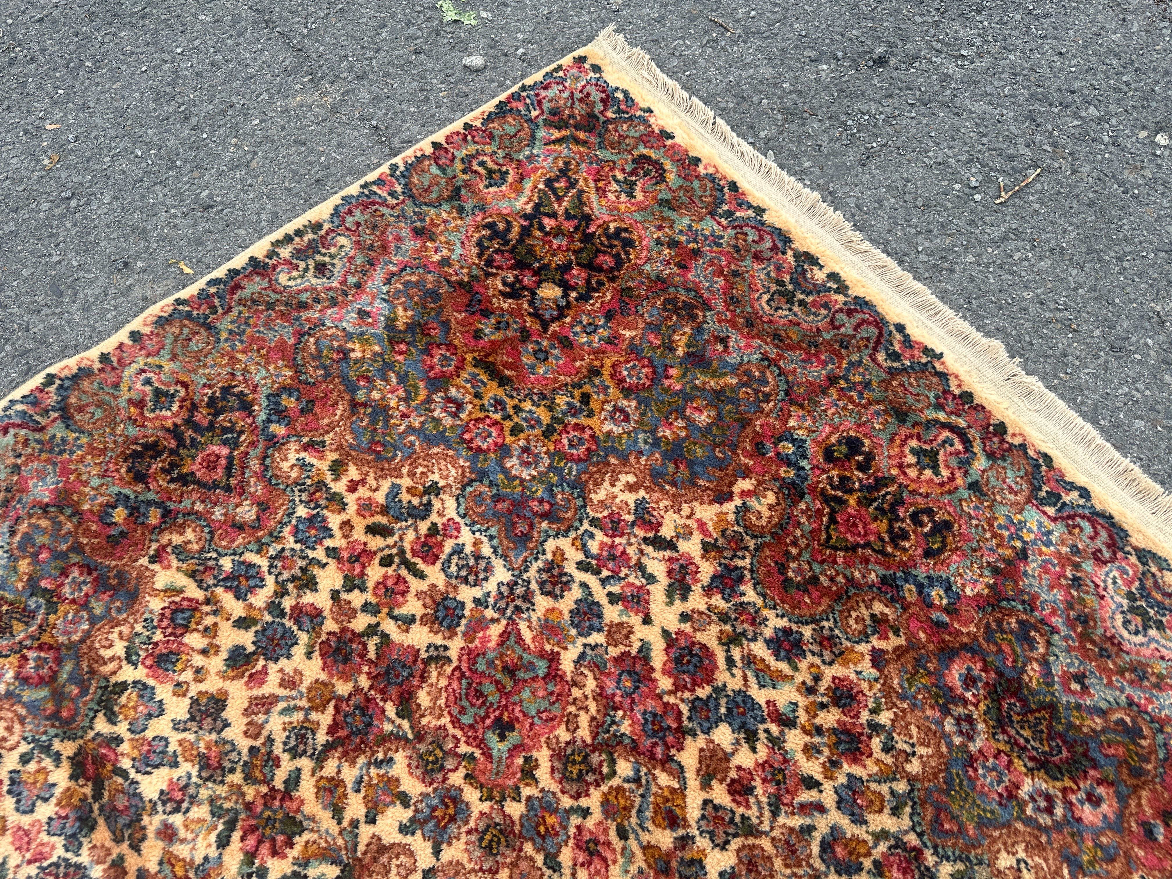 Alfombra vintage Karastan con diseño persa Kerman en toda la superficie - RR5239 en venta 5