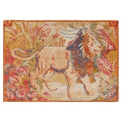 Tapis Karavar avec photo de lion polychrome, de Rug & Kilim