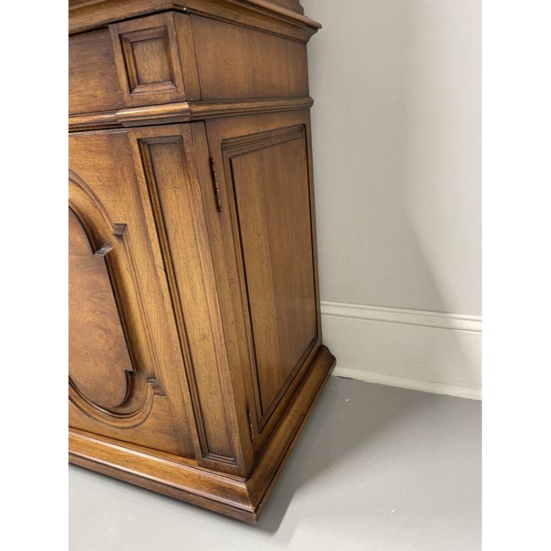 Walnut KARGES Mediterranean Style Breakfront China Cabinet