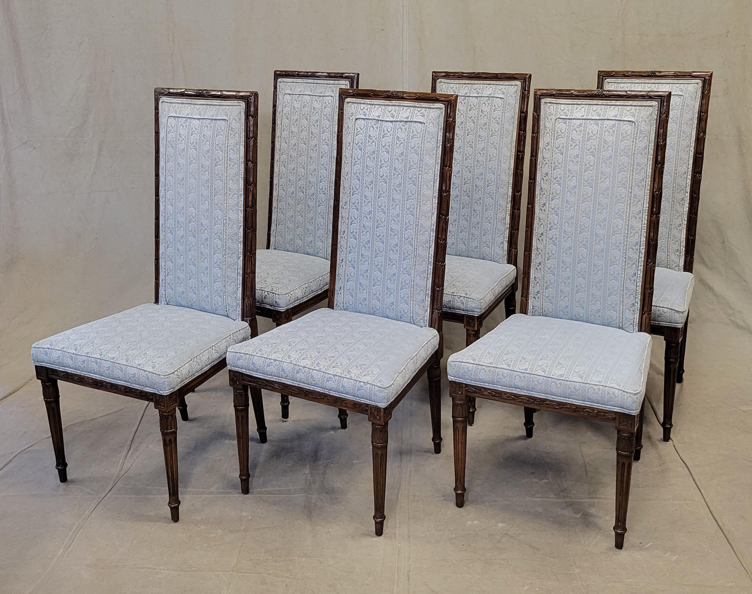 pale blue dining chairs