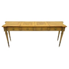 Vintage Karges Walnut French Regency Style Extension Server Console Sofa Table