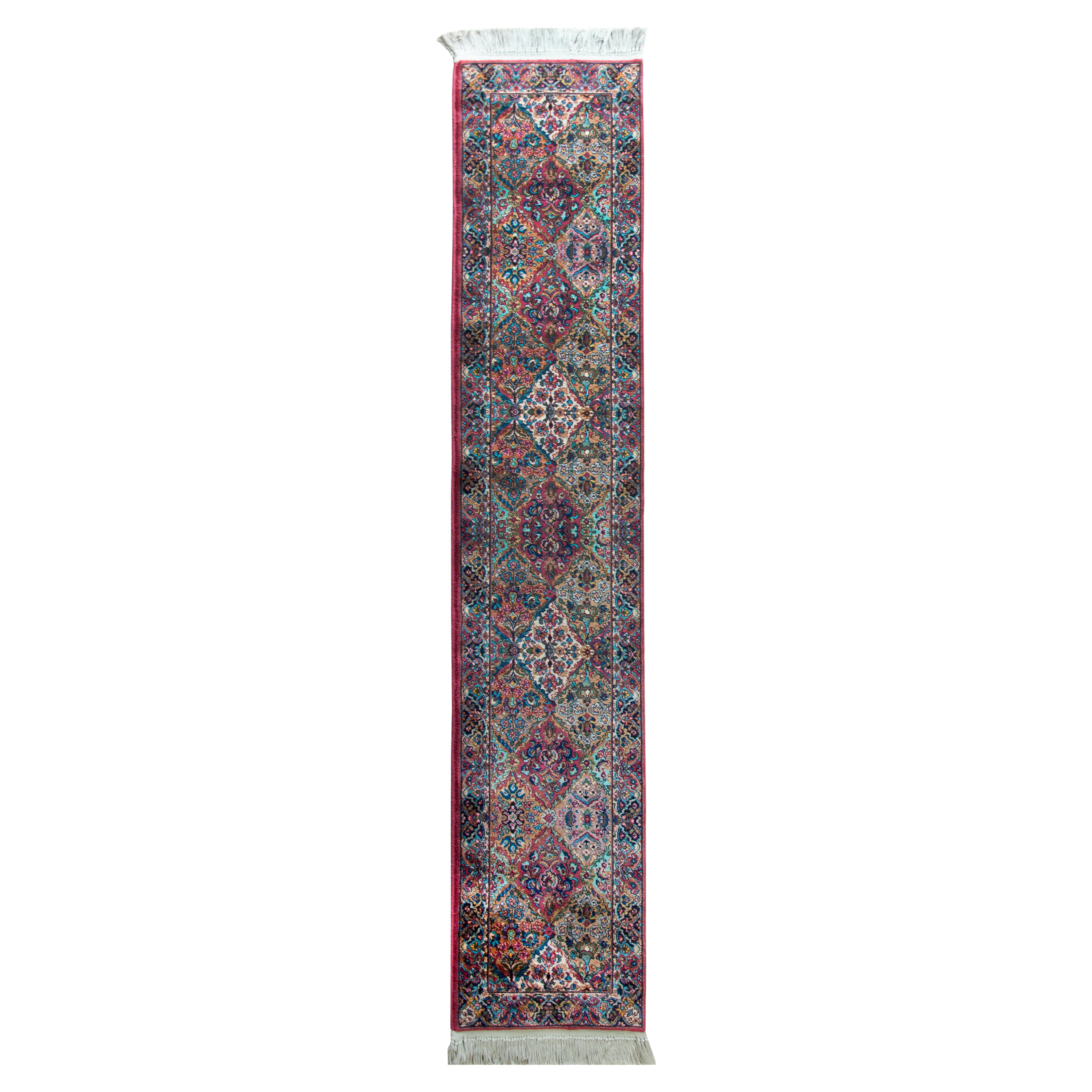 Tapis de couloir vintage style Kirman du Karistan
