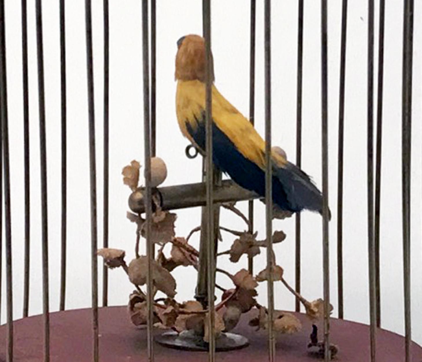 Hand-Crafted Vintage Karl Griesbaum Singing Bird Automaton