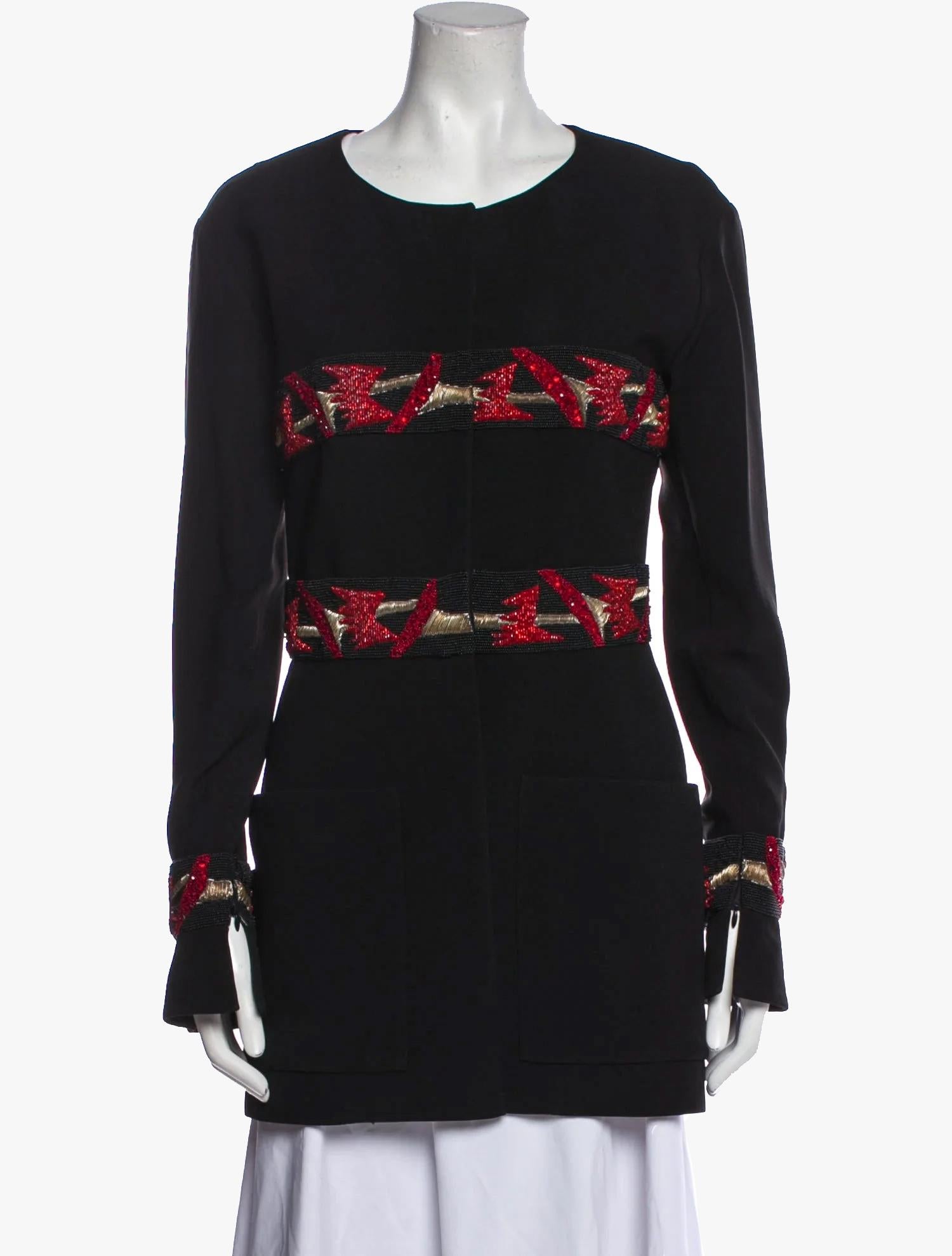 Vintage Karl Lagerfeld beaded evening jacket, 1990s For Sale 1