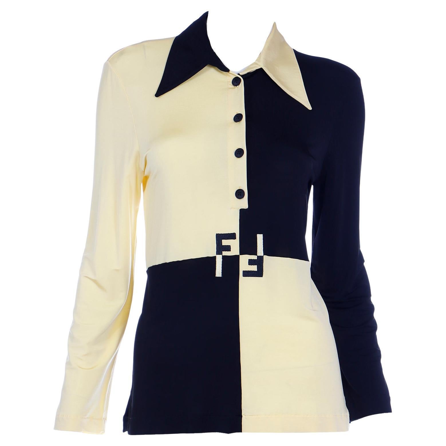 Fendi blouse logo 2025