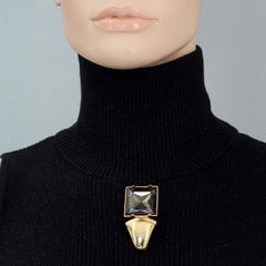 Vintage KARL LAGERFELD Geometric Diamant Brooch