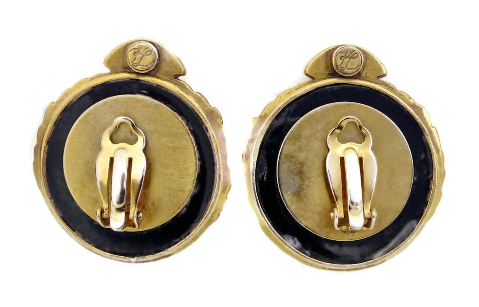 karl lagerfeld earrings vintage