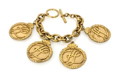 Bracciale vintage con logo iconico di Karl Lagerfeld