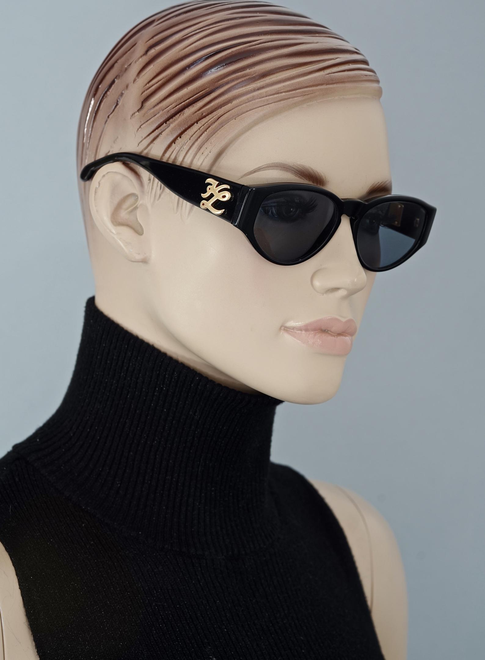 Women's or Men's Vintage KARL LAGERFELD Interchangeable Iconic Charms Emblem Sunglasses