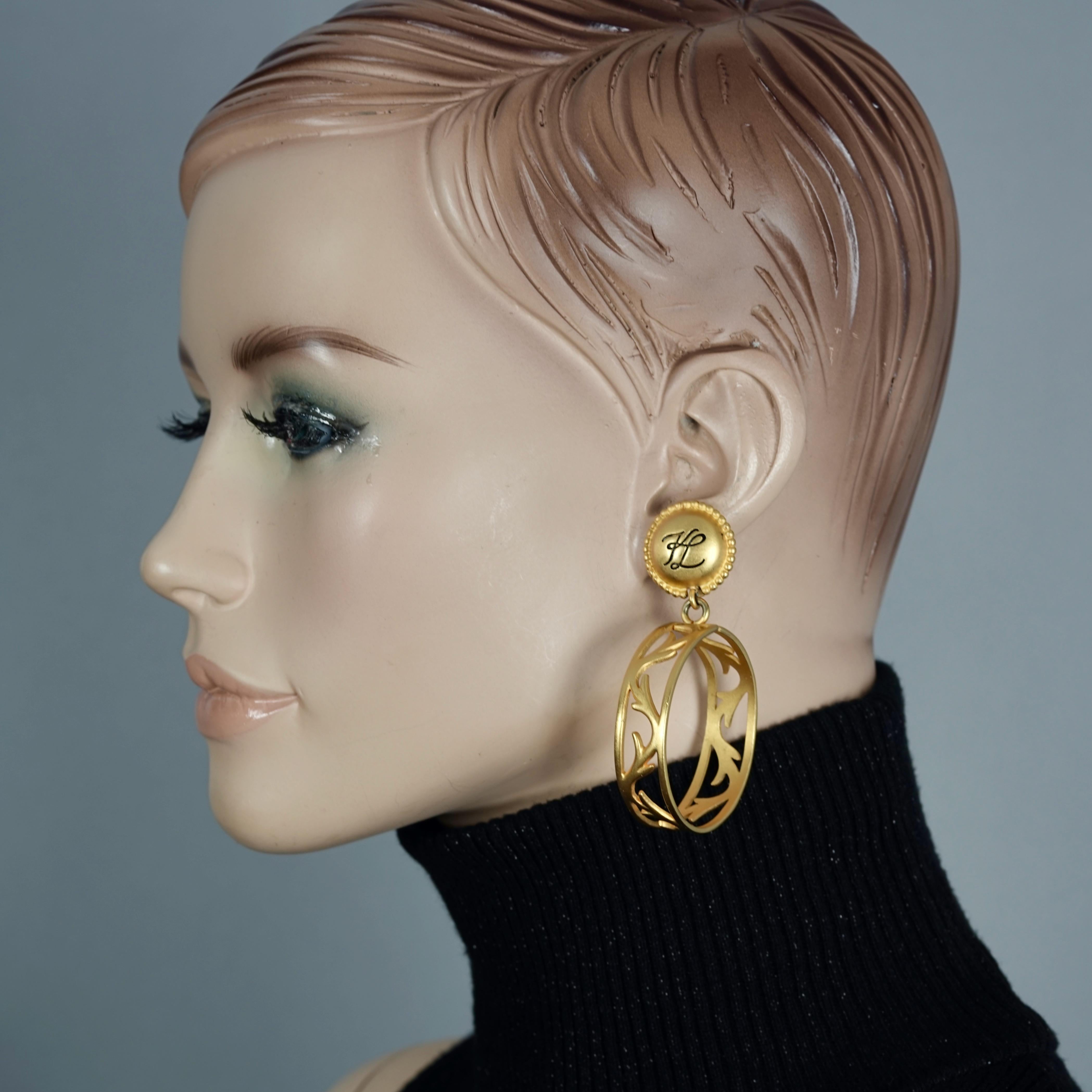 karl lagerfeld safety pin earrings