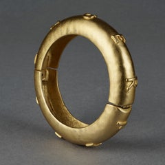 Vintage KARL LAGERFELD Name Chunky Cuff Bracelet