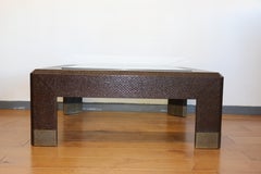 Vintage Karl Springer Coffee Table