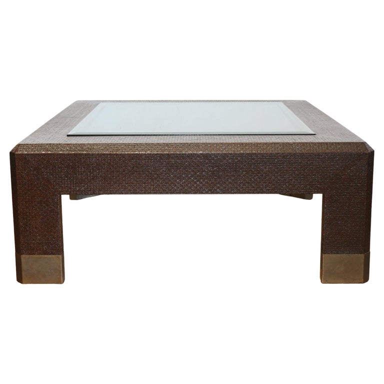 Vintage Karl Springer Coffee Table at 1stDibs