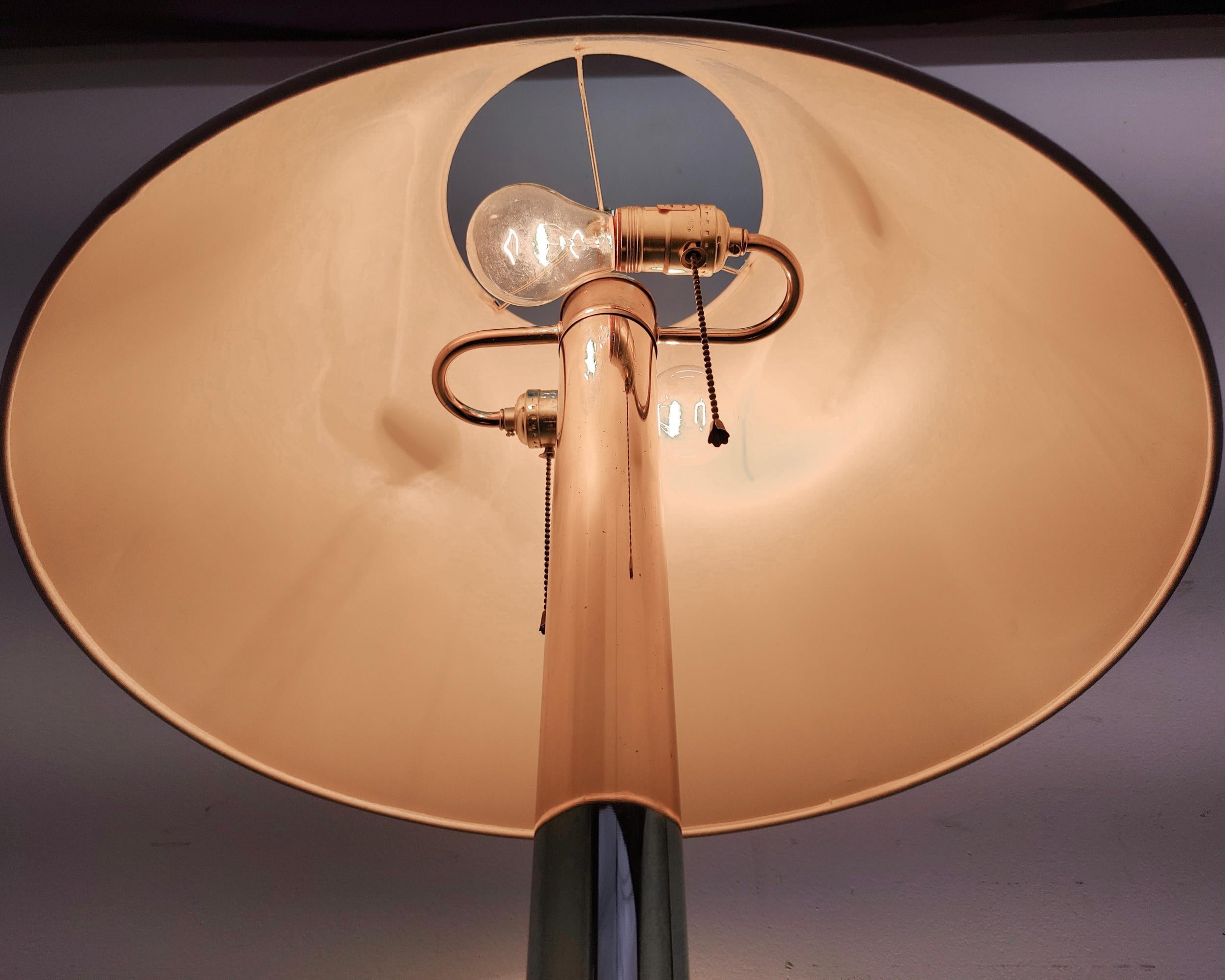 Mid-Century Modern Vintage Karl Springer for Koch & Lowey Brass Floor Lamp, 1970s For Sale
