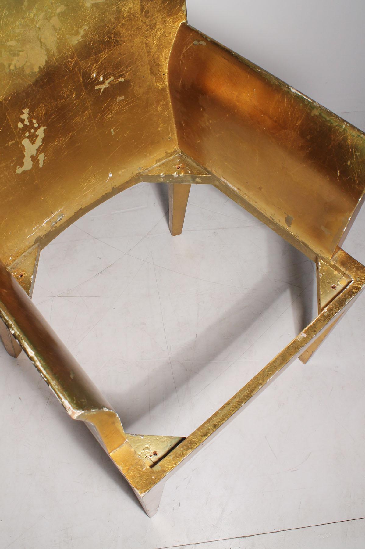 Sillón vintage Karl Springer JMF 'Dorado' de Enrique Garcel para Jimeco 3