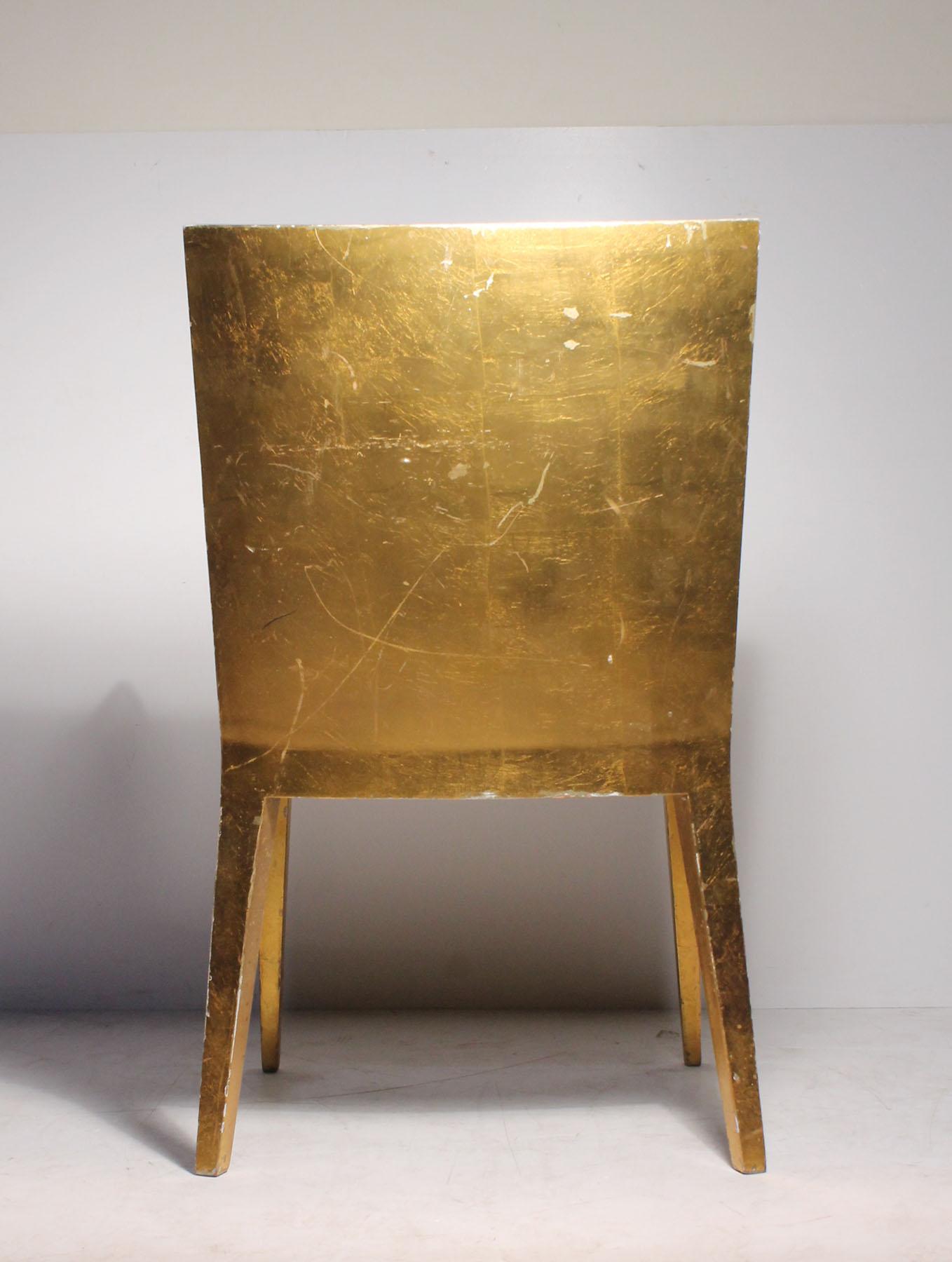 Vintage Karl Springer JMF Armchair 'Gilt' by Enrique Garcel for Jimeco In Good Condition For Sale In Chicago, IL