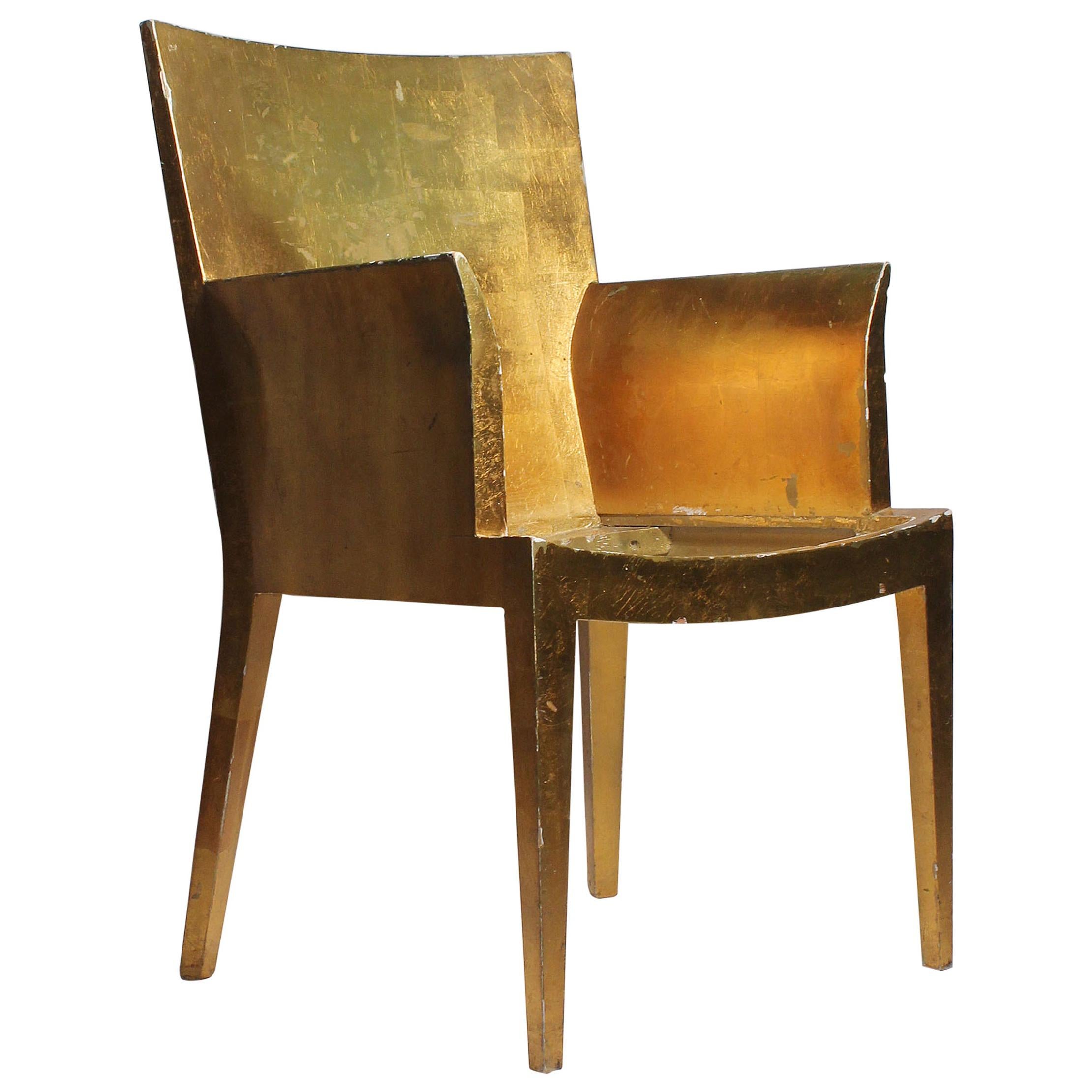 Vintage Karl Springer JMF Armchair 'Gilt' by Enrique Garcel for Jimeco For Sale