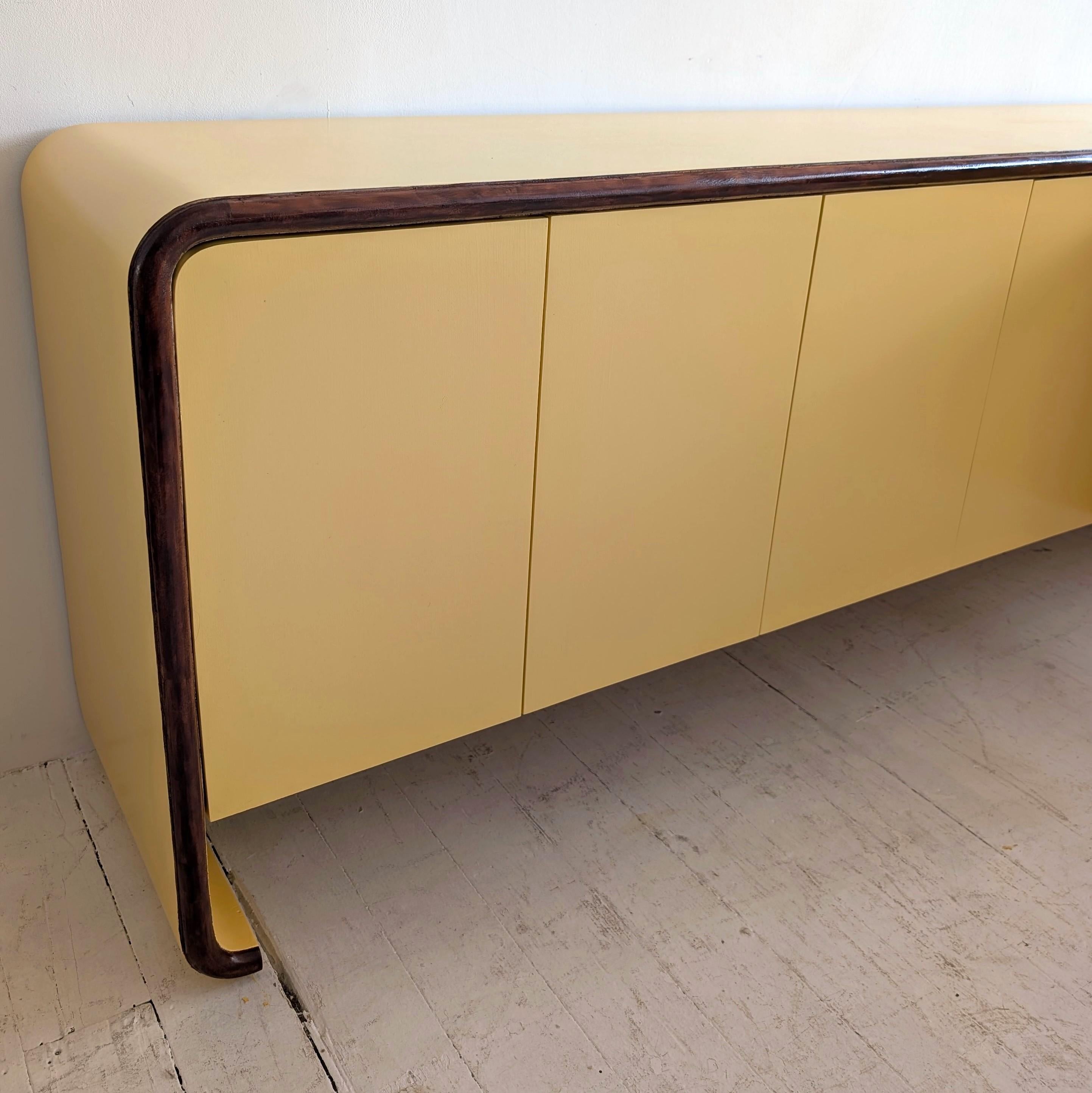 Credenza / credenza d'epoca in stile Karl Springer USA anni '80 in vendita 3