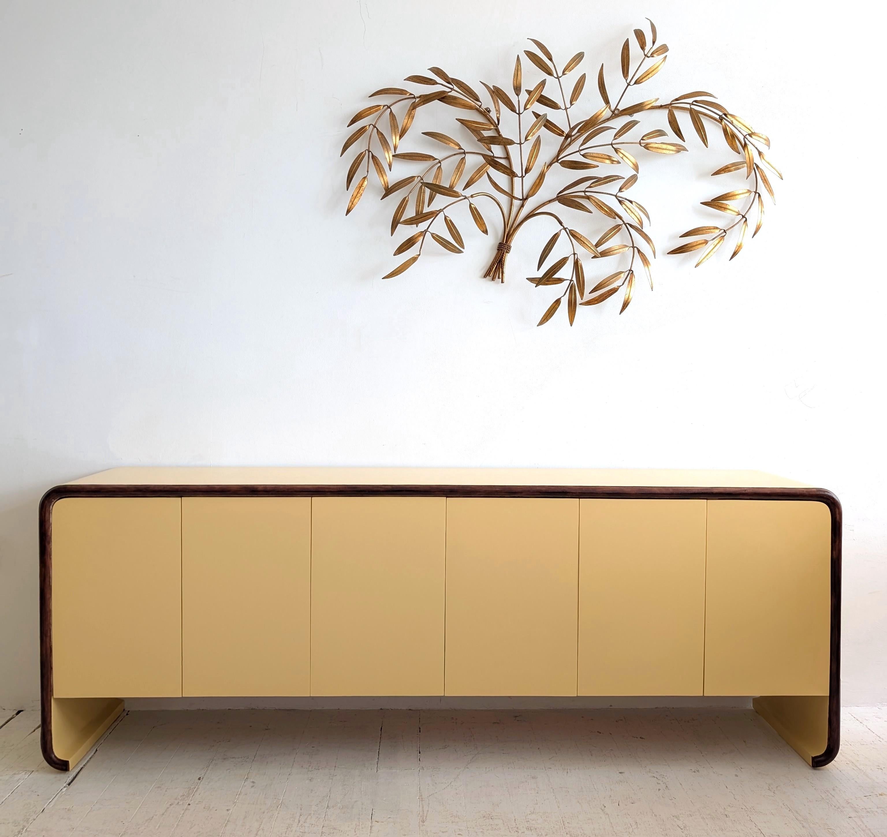 Credenza / credenza d'epoca in stile Karl Springer USA anni '80 In condizioni buone in vendita a Hastings, GB