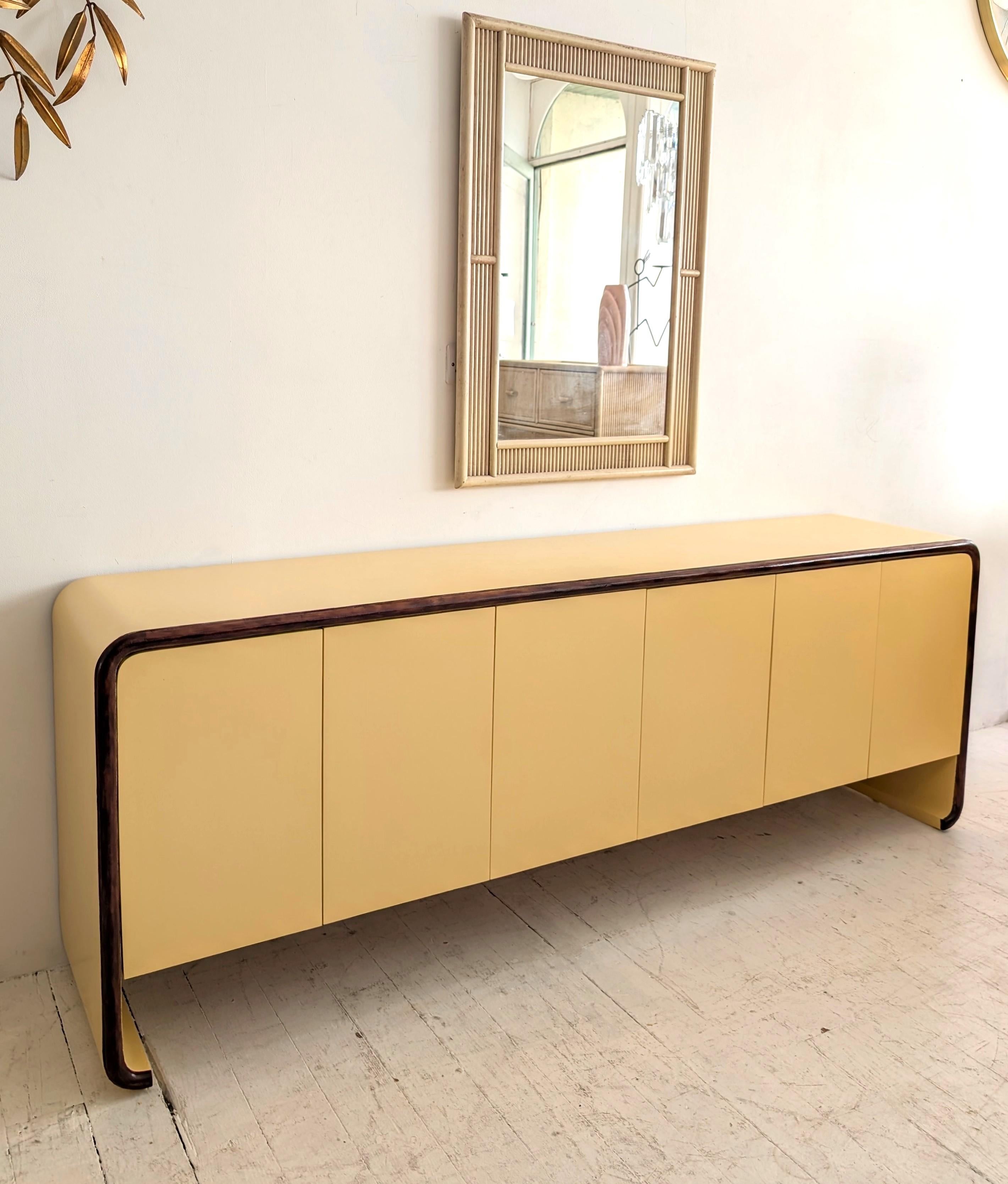 Credenza / credenza d'epoca in stile Karl Springer USA anni '80 in vendita 1