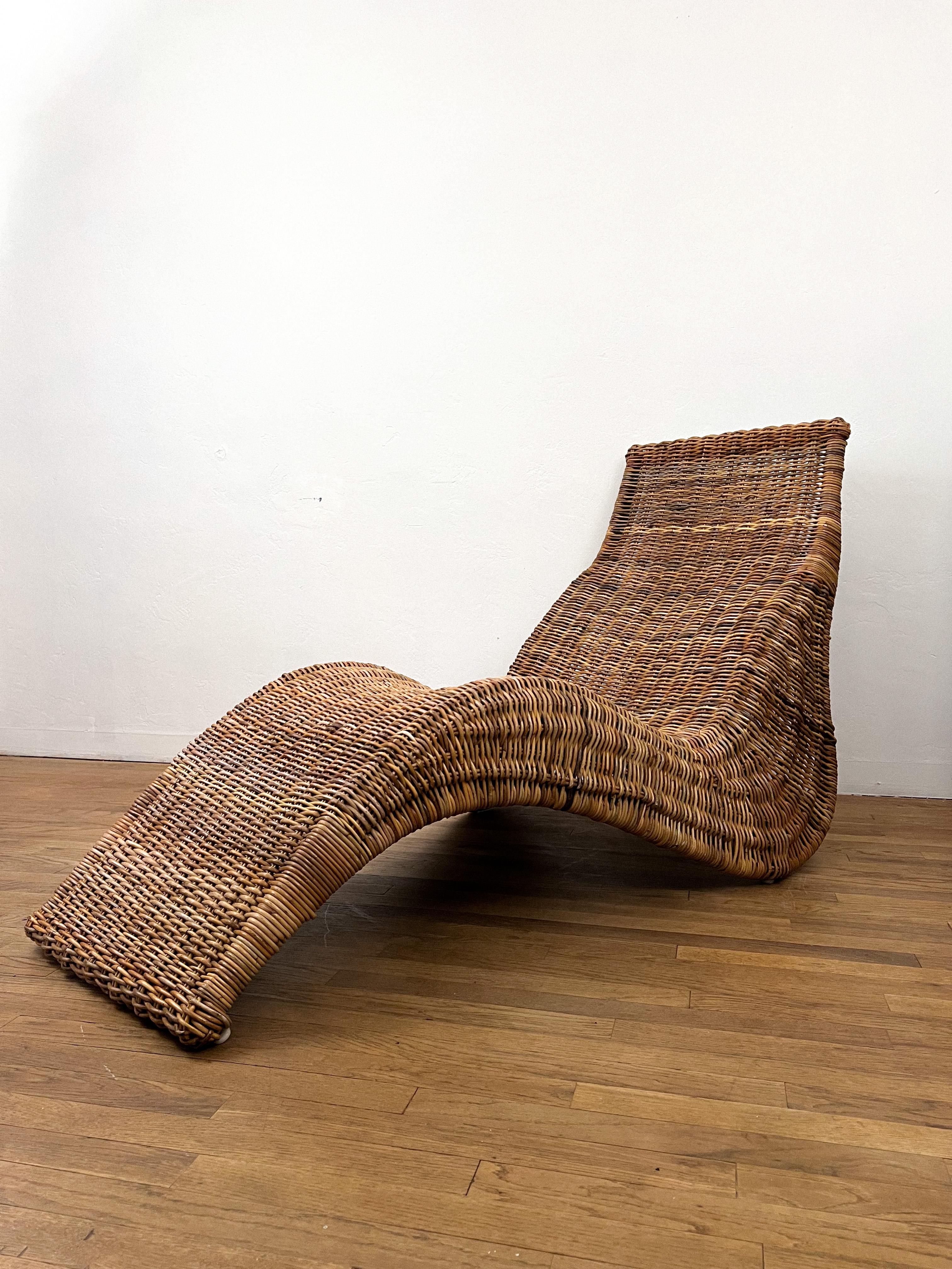 Vintage “Karlskrona” Wicker Lounge Chair by Carl Öjerstam 4