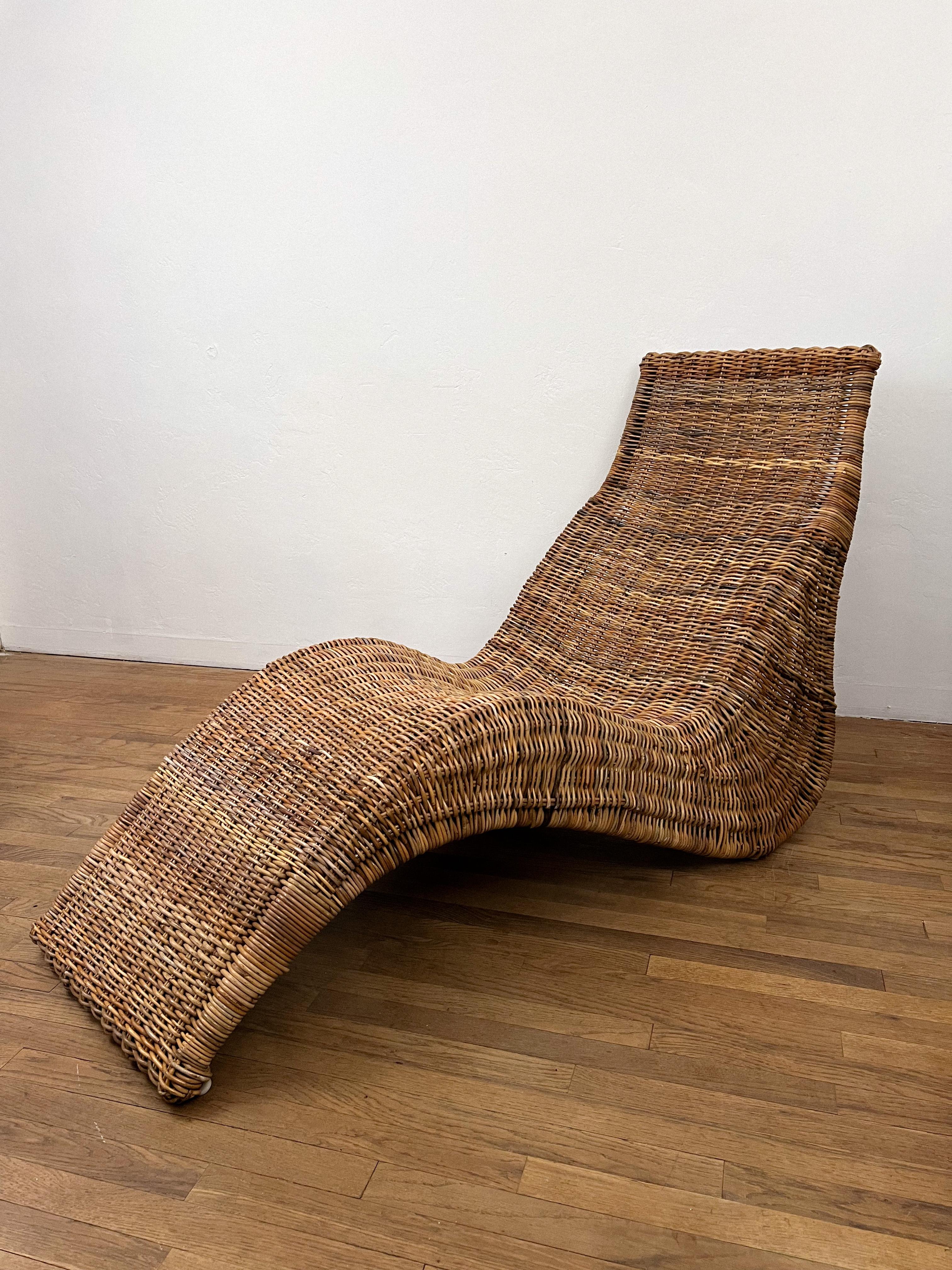 Vintage “Karlskrona” Wicker Lounge Chair by Carl Öjerstam 5