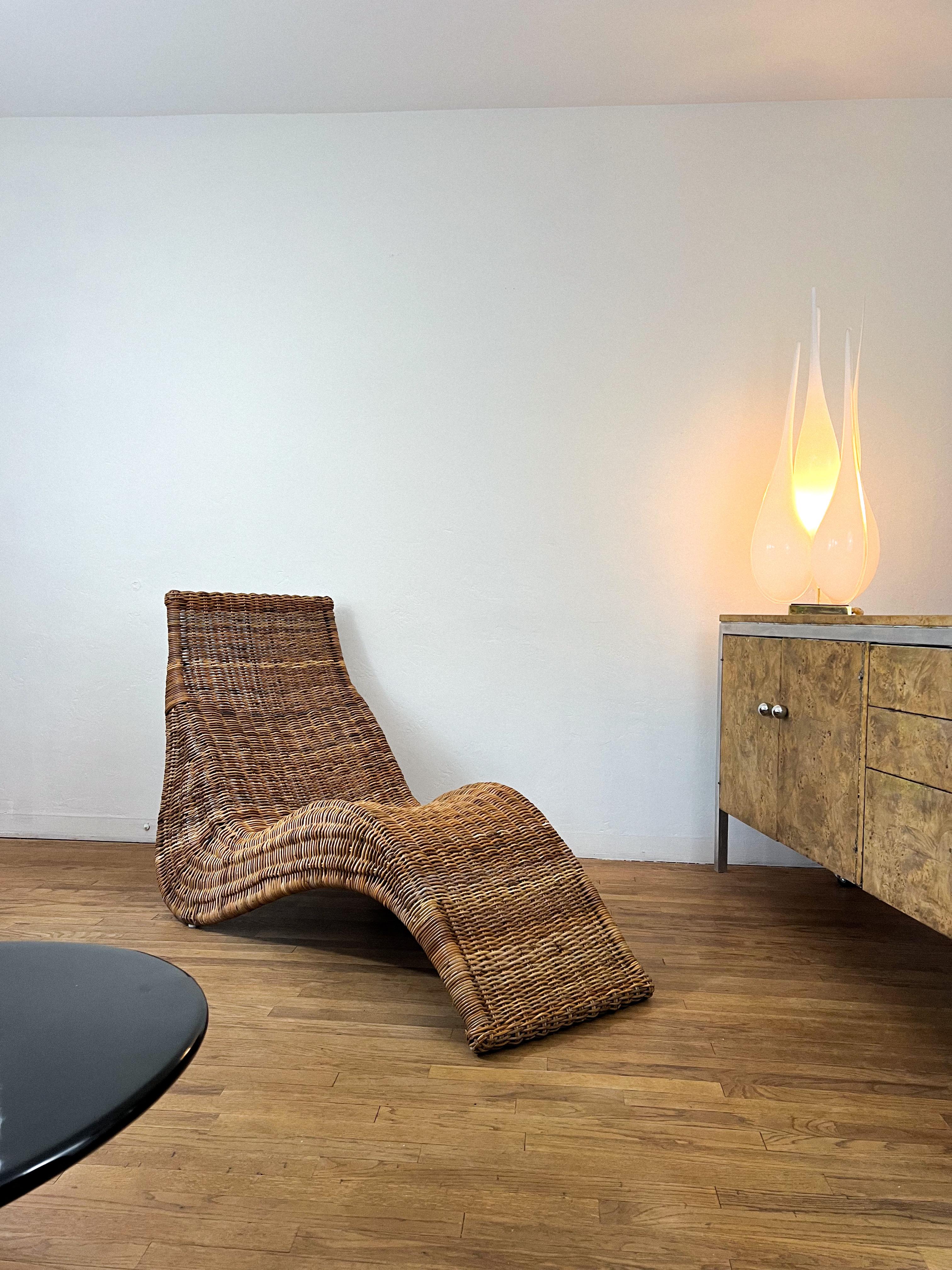 Vintage “Karlskrona” Wicker Lounge Chair by Carl Öjerstam For Sale 6
