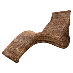 Vintage Karlskrona Wicker Lounge Chair von Carl Öjerstam