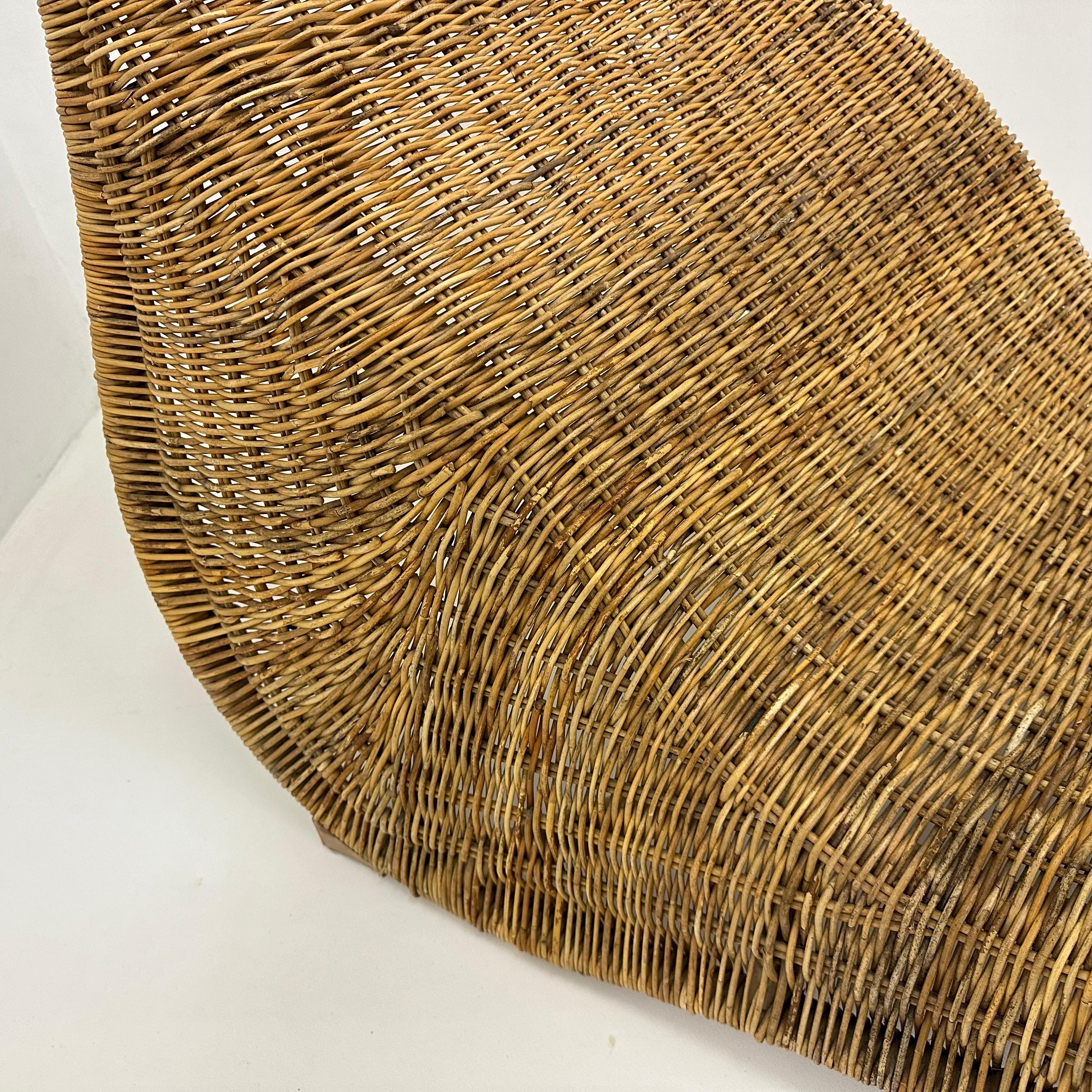 Vintage Karlskrona wicker lounge chair by Karlm Malmvell for Ikea 1998 6