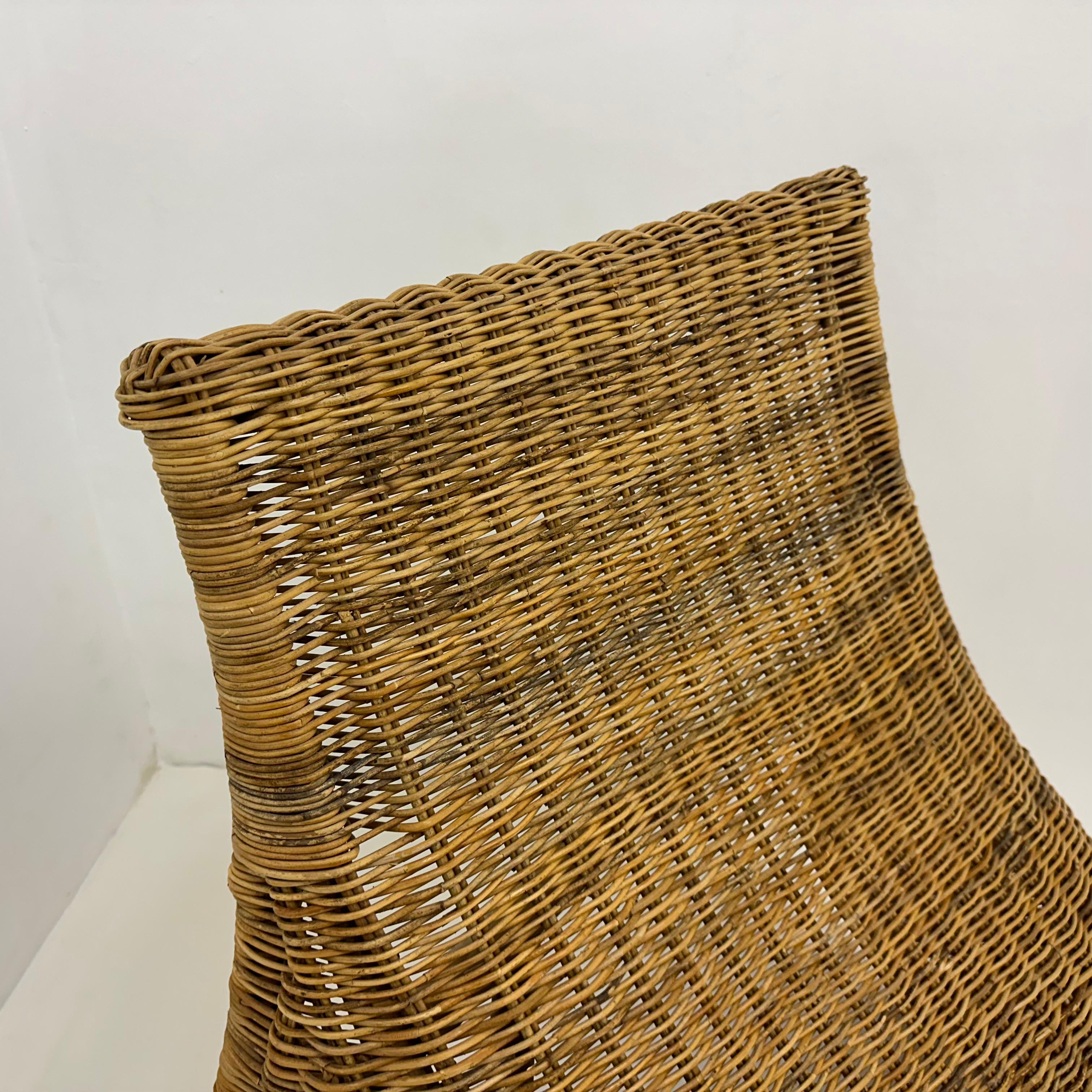 Vintage Karlskrona wicker lounge chair by Karlm Malmvell for Ikea 1998 7