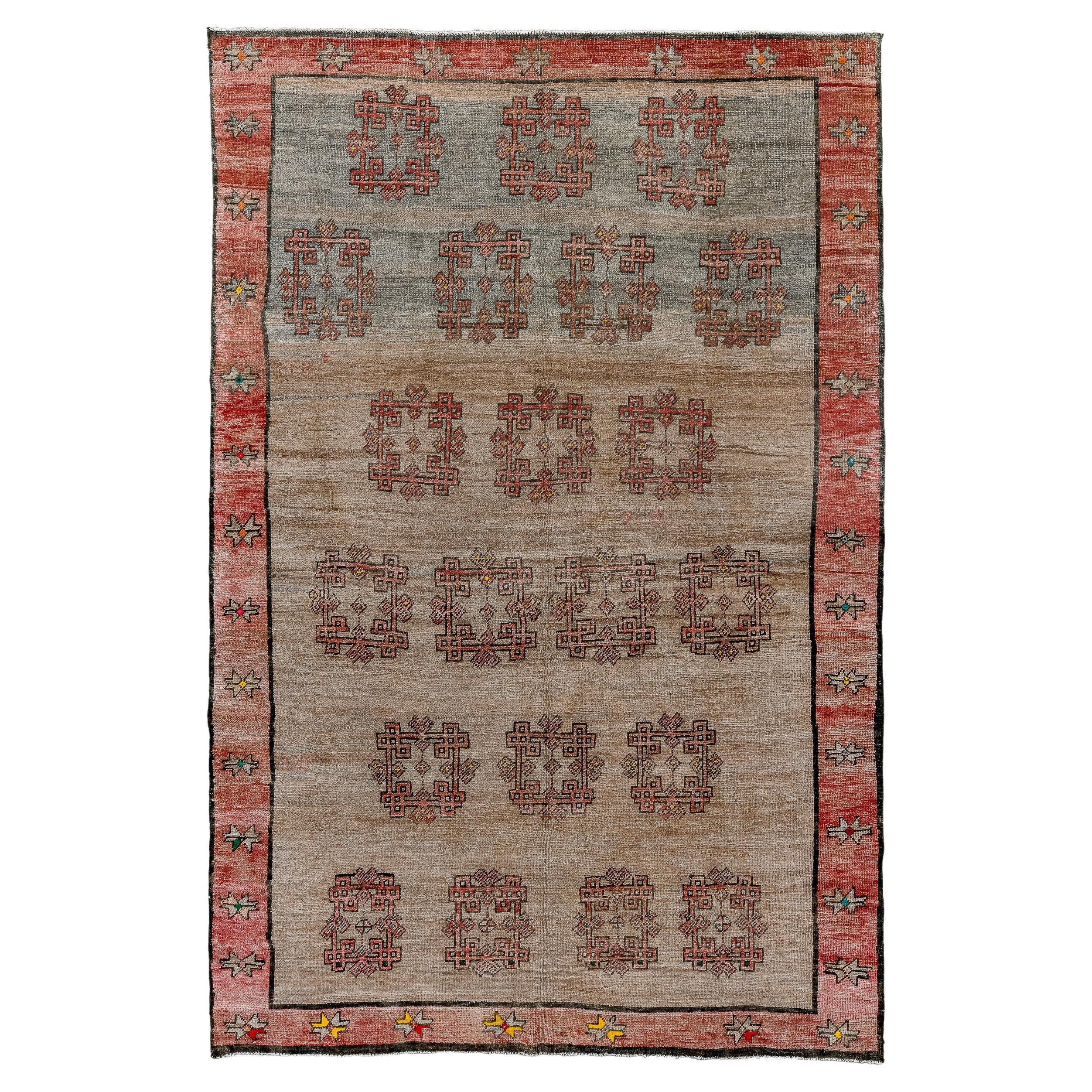 Alfombra Kars Vintage con Campo Abrasado