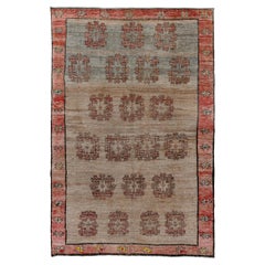 Alfombra Kars Vintage con Campo Abrasado