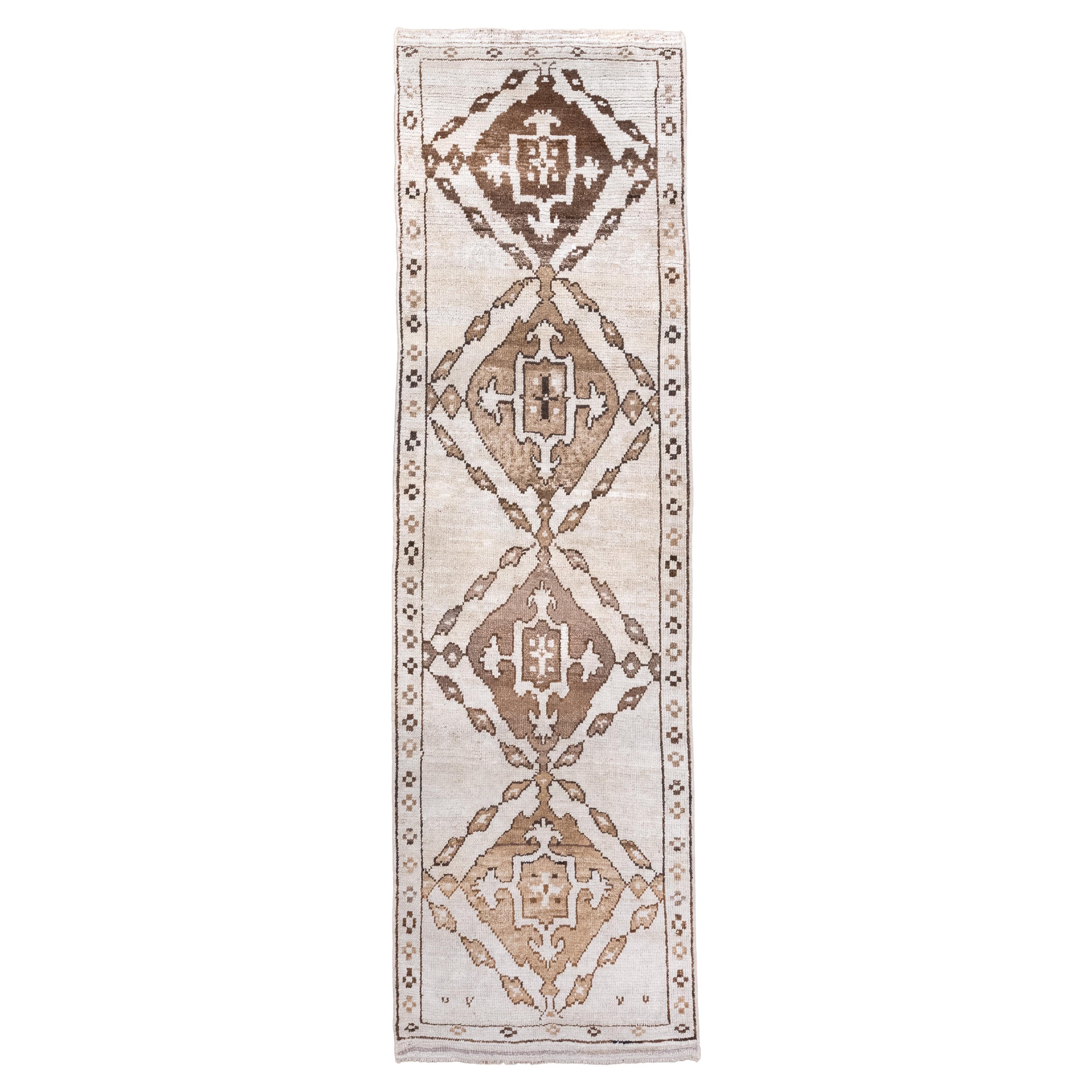 Vintage Kars Rug with Diamond Medallion