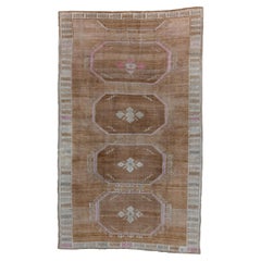 Alfombra vintage Kars con cuatro medallones