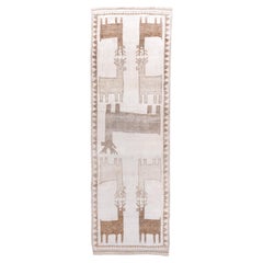 Runner vintage di Kars con disegno di cervo