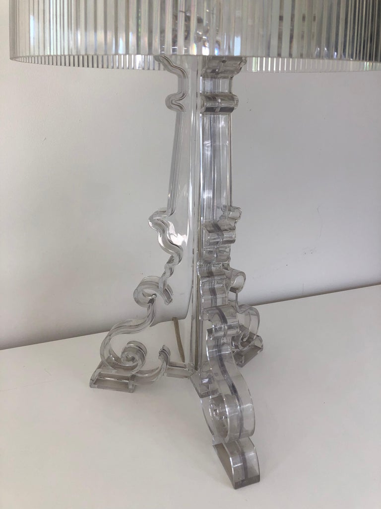Vintage Kartell Bourgie Lamp in Crystal by Ferruccio Laviani at 1stDibs