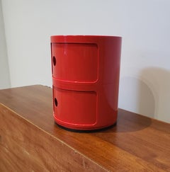 Vintage Kartell Componibili Two-Tier Cabinet Side Table
