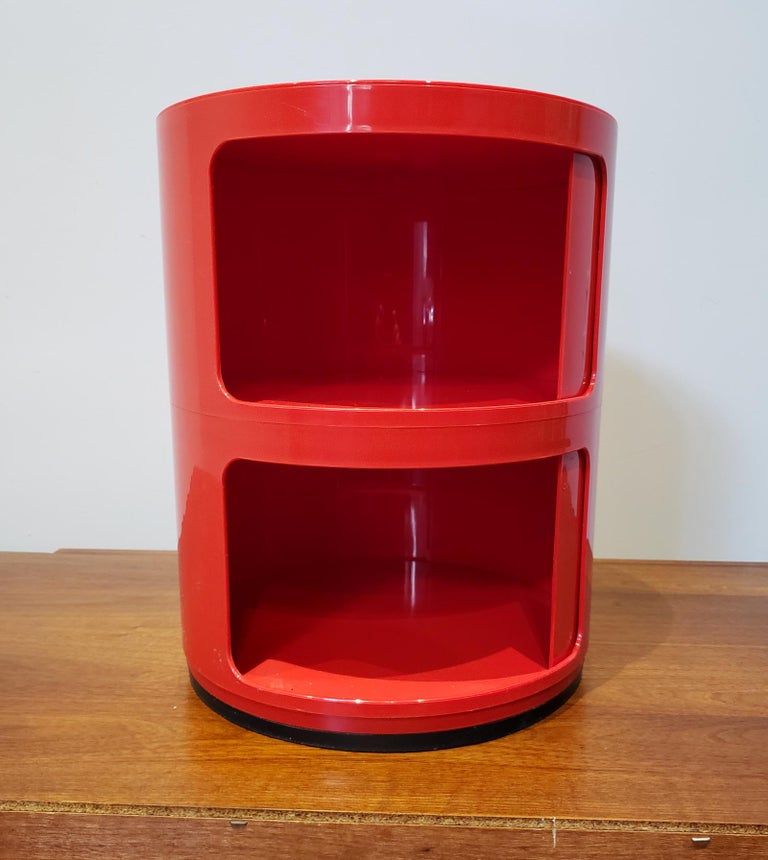 Vintage Kartell Componibili Two-Tier Cabinet Side Table ...
