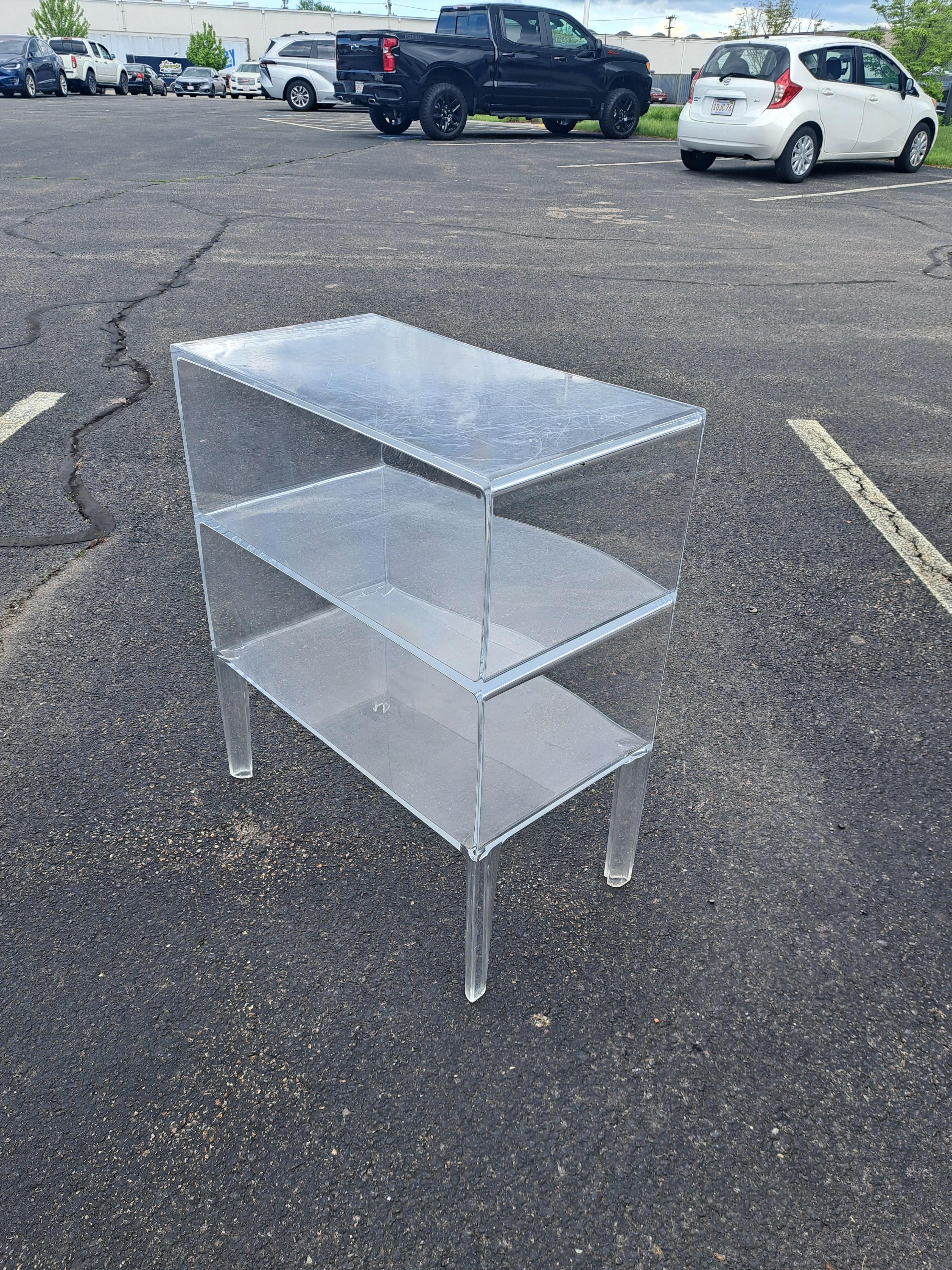 Americano Armadio/libreria vintage in lucite di Kartell Ghost Buster di Phillippe Starck in vendita